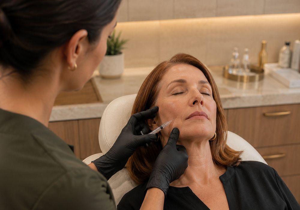 Precise Sculptra collagen stimulator treatment by a board-certified nurse practitioner in Gilbert AZ