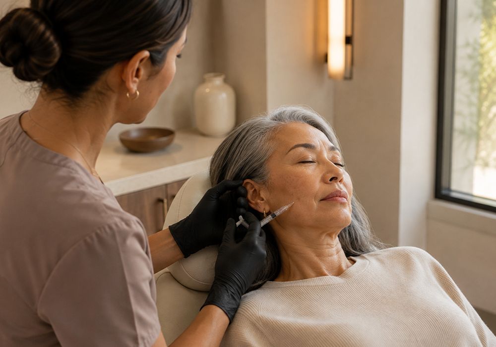 Sculptra collagen stimulator treatment performed in Gilbert AZ